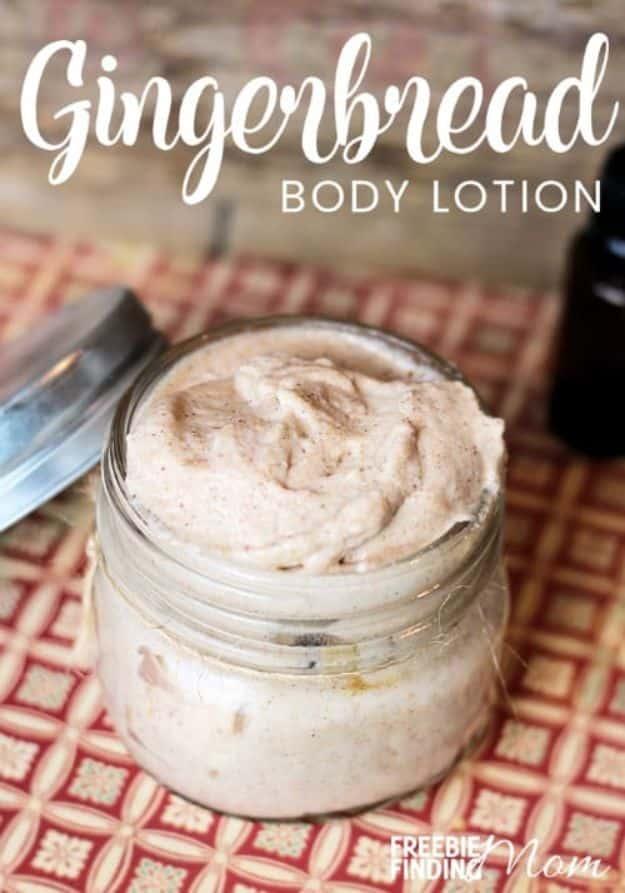 Gingerbread Body Lotion, a natural skincare formula, simple enough for a first batch with basic tools