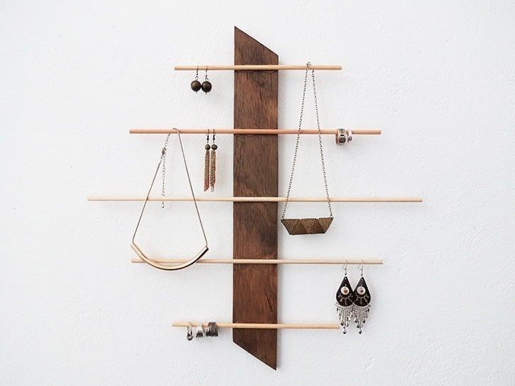 DIY Geometric Wood Jewelry Holder, a handmade storage accent, forgiving enough to redo without wasting materials
