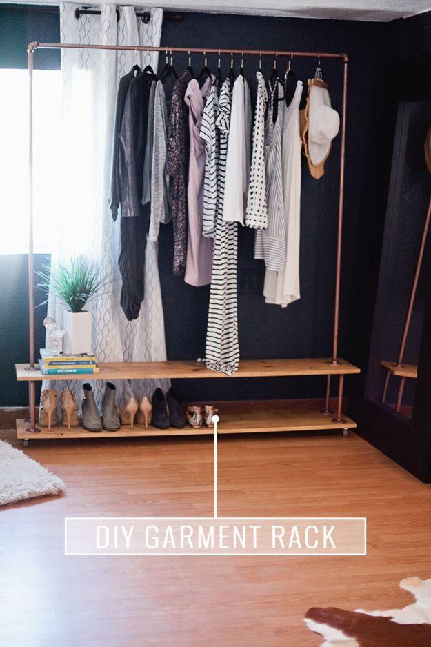 DIY Rolling Garment Rack, a popular choice on this list and simple enough for a beginner and useful for everyone