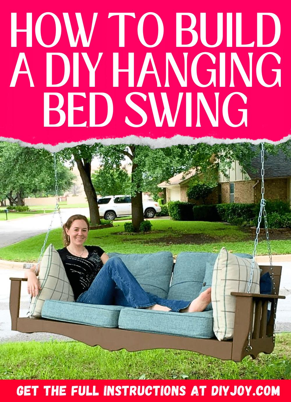 How To Build A DIY Hanging Bed Swing