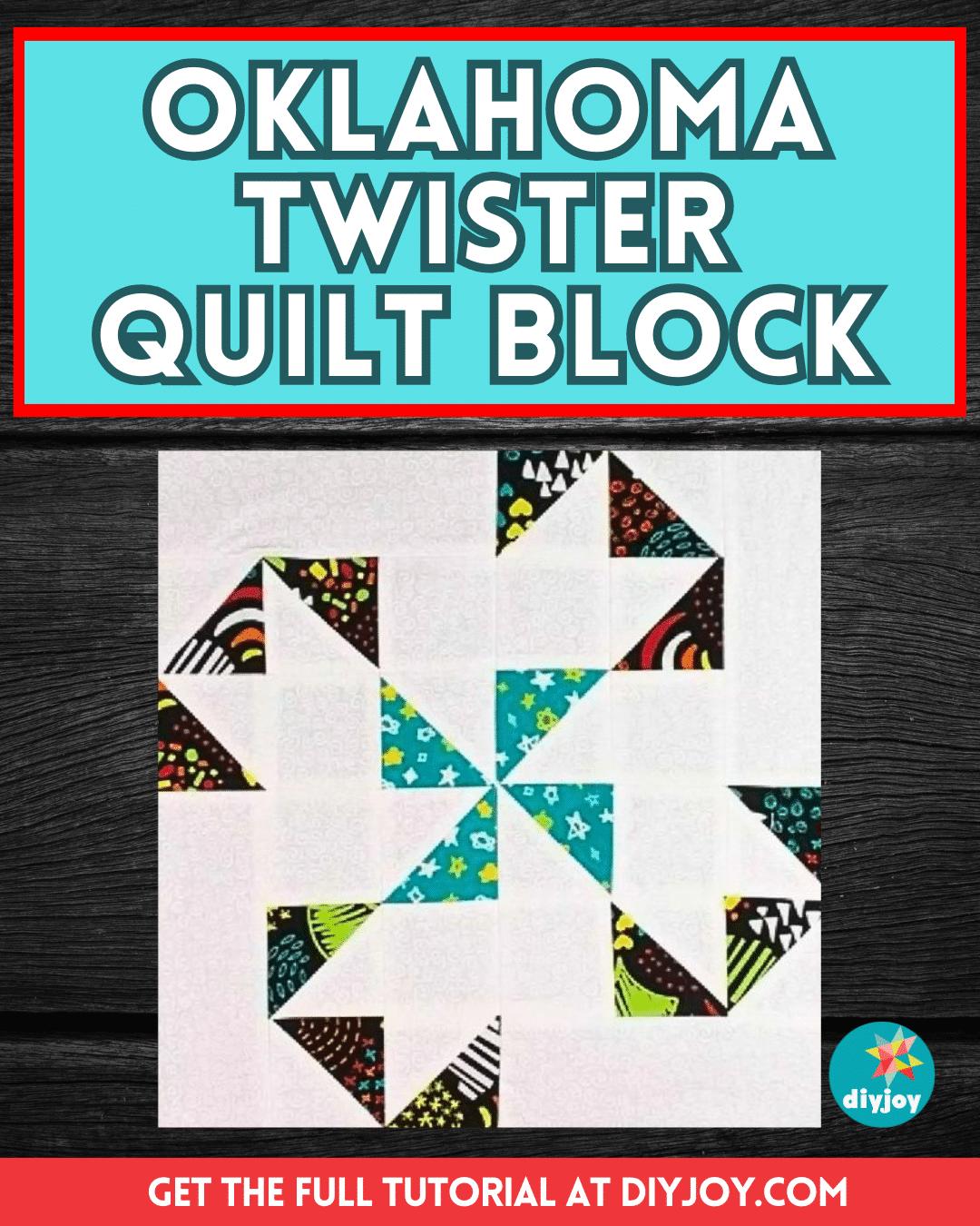 Easy Oklahoma Twister Quilt Block Tutorial