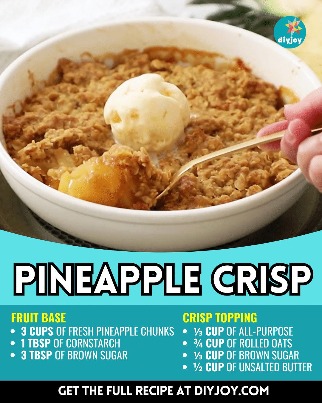Super Easy Pineapple Crisp Recipe