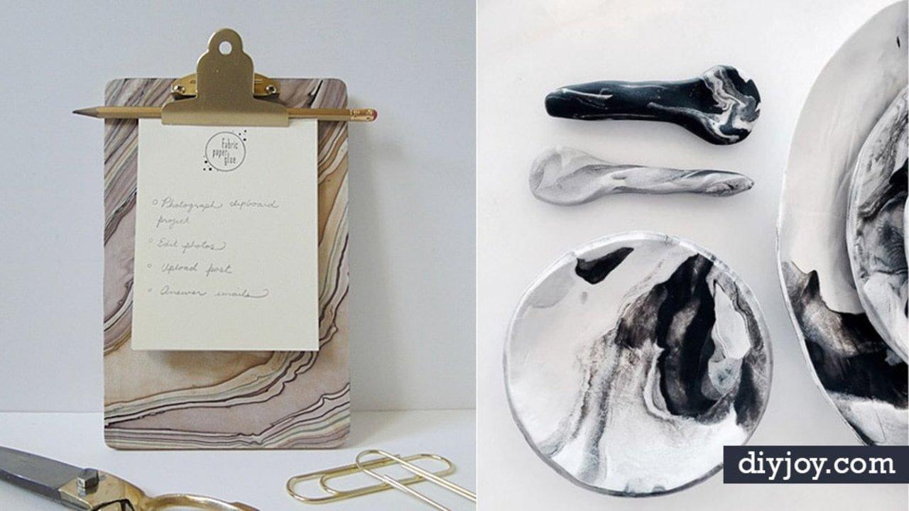 40 Awesome Faux Marble DIYs