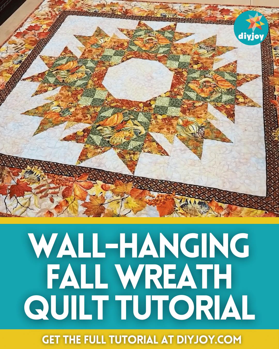 Easy Wall-Hanging Fall Wreath Quilt