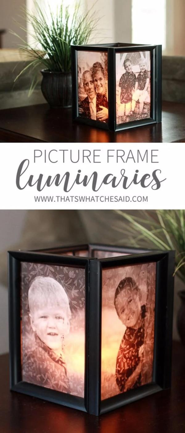 Picture Frame Luminaries, simple enough for a beginner's initial attempt at the idea and a keepsake worth handing down
