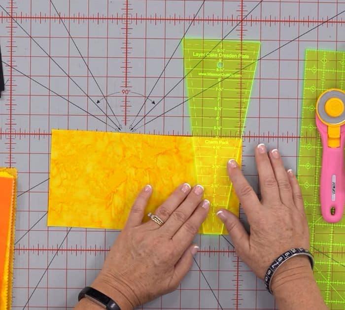 Here Comes the Sun Dresden Quilt Materials