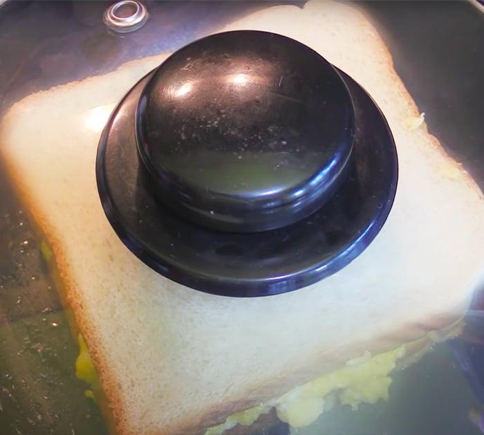 Breakfast Grilled Cheese with Soft Scrambled Eggs Recipe | Breakfast Recipes