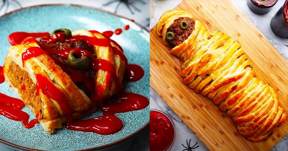 Halloween Mummy Meatloaf Recipe