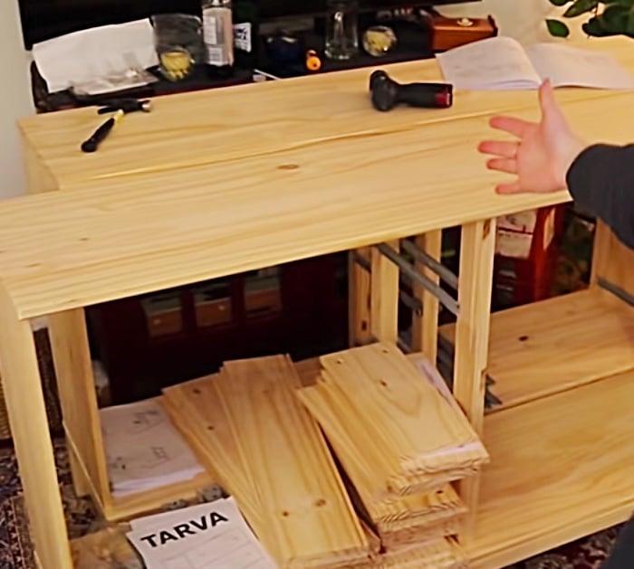 Make a $6000 Apothecary dresser out of two IKEA Dressers