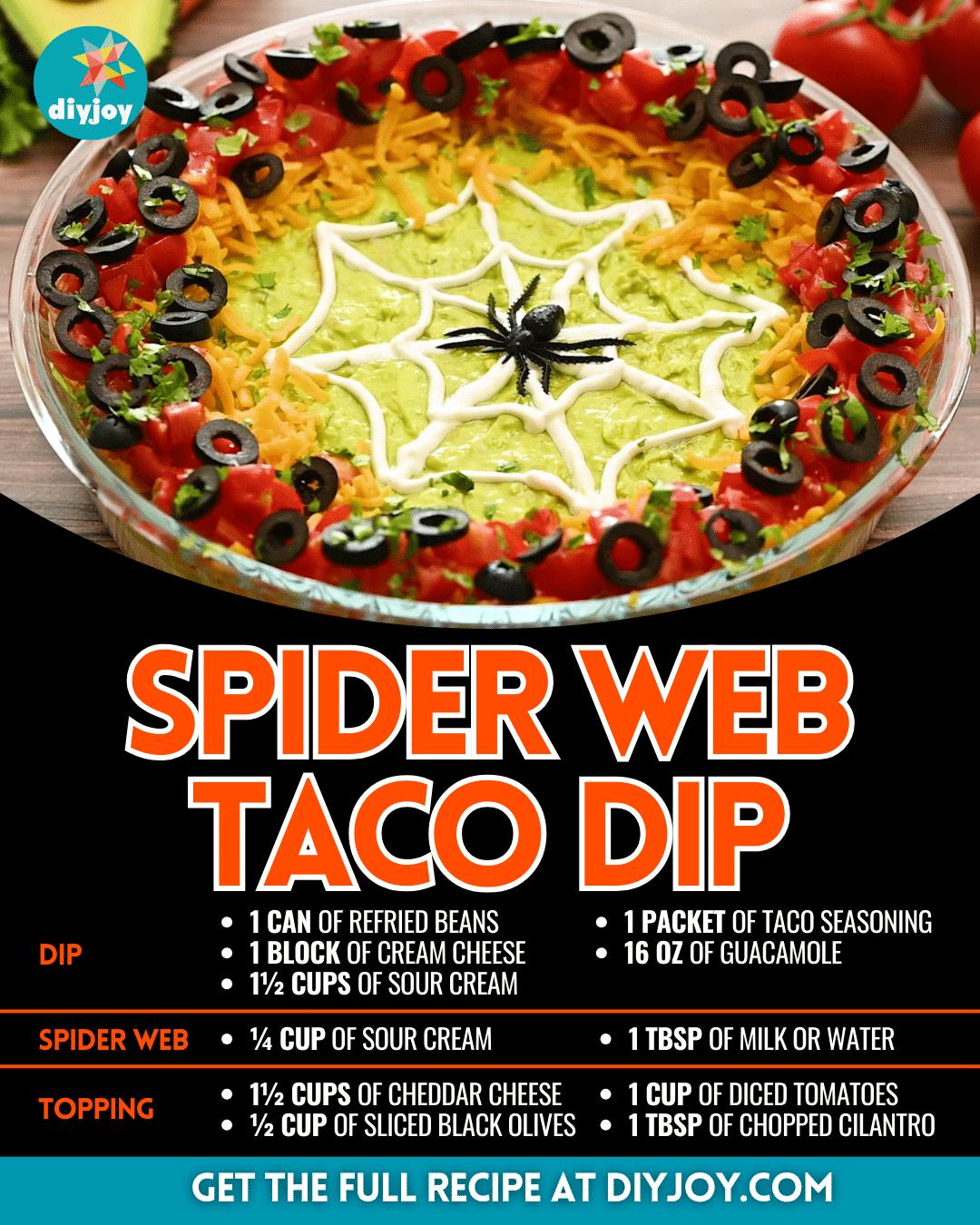 20-Minute Spider Web Taco Dip Recipe