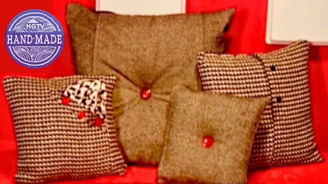How to Make a DIY Repurposed Winter Coat Throw Pillow