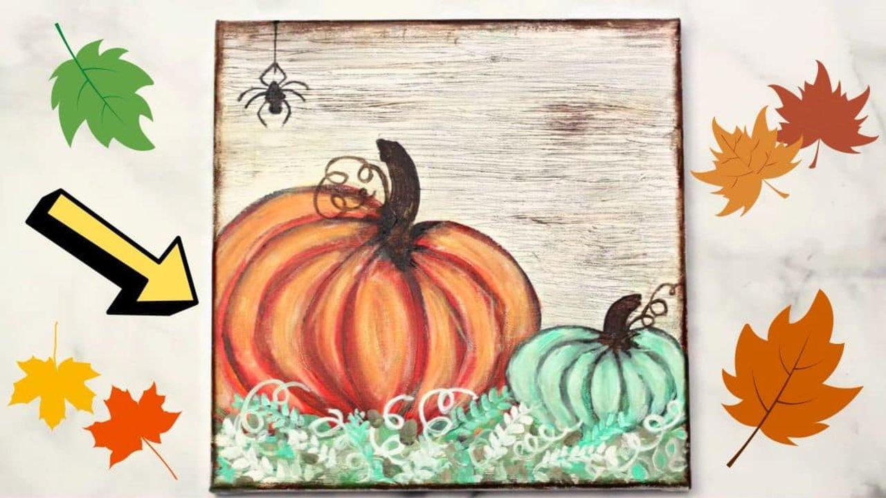 Easy Pumpkin Painting Tutorial For Beginners