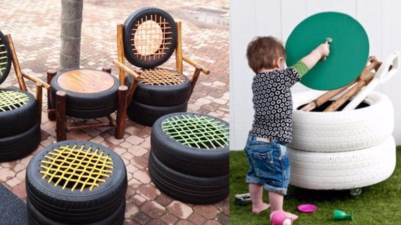 14 DIY Projects Made With Old Tires for Your Yard