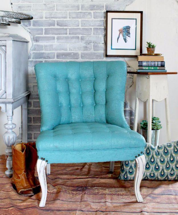 Painting Upholstery, worth trying before buying something new and a project that comes together in an afternoon