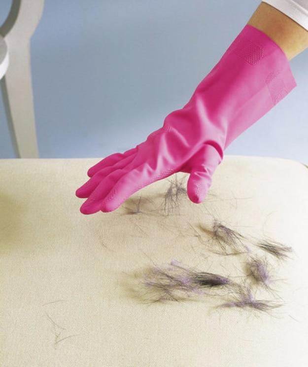 Rubber Glove as Pet Hair Remover, simple enough for even a first attempt to work and the fix worth remembering