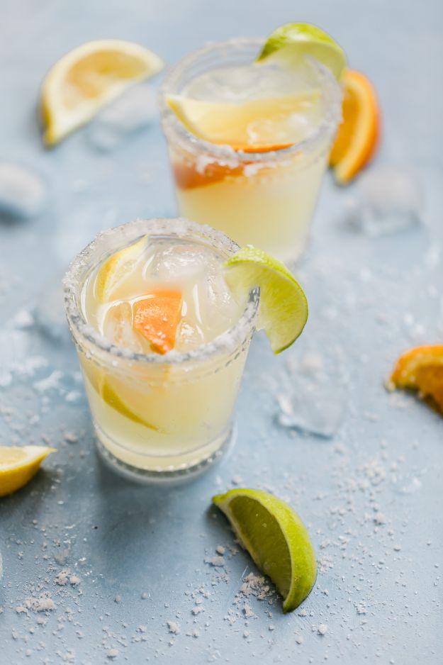Margarita Recipes - Margaritas on the Rocks - Drink Recipes for a Party - Recipe Ideas for Blender Margaritas - Lime, Strawberry, Fruit | Easy Drinks With Tequila