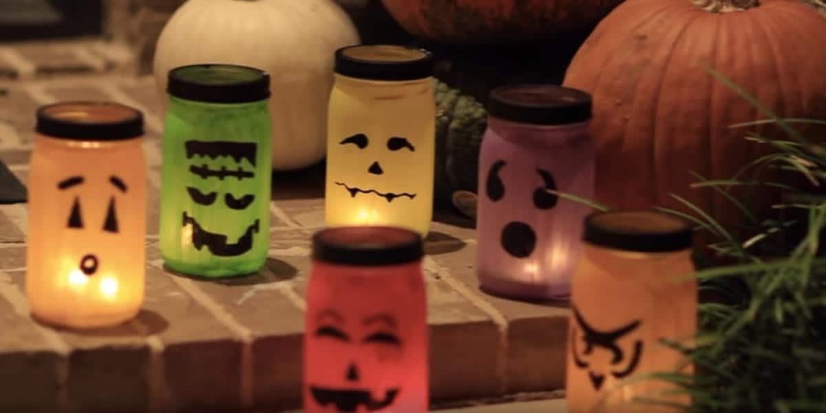 Halloween Mason Jar Luminaries