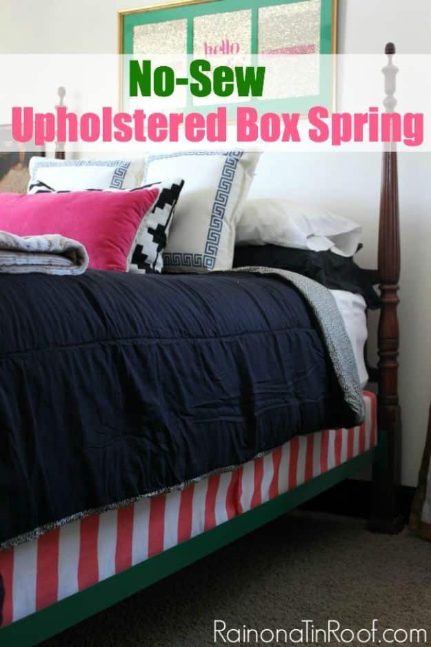 Super Easy No-Sew Upholstered Box Spring, a favorite pick from this roundup and an idea worth saving for later