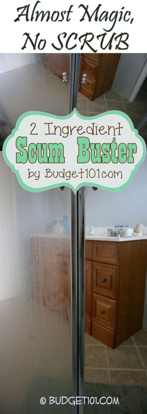 Amazing Scum Removing Cleaner, a thrifty household staple, quick enough to make while dinner is still cooking
