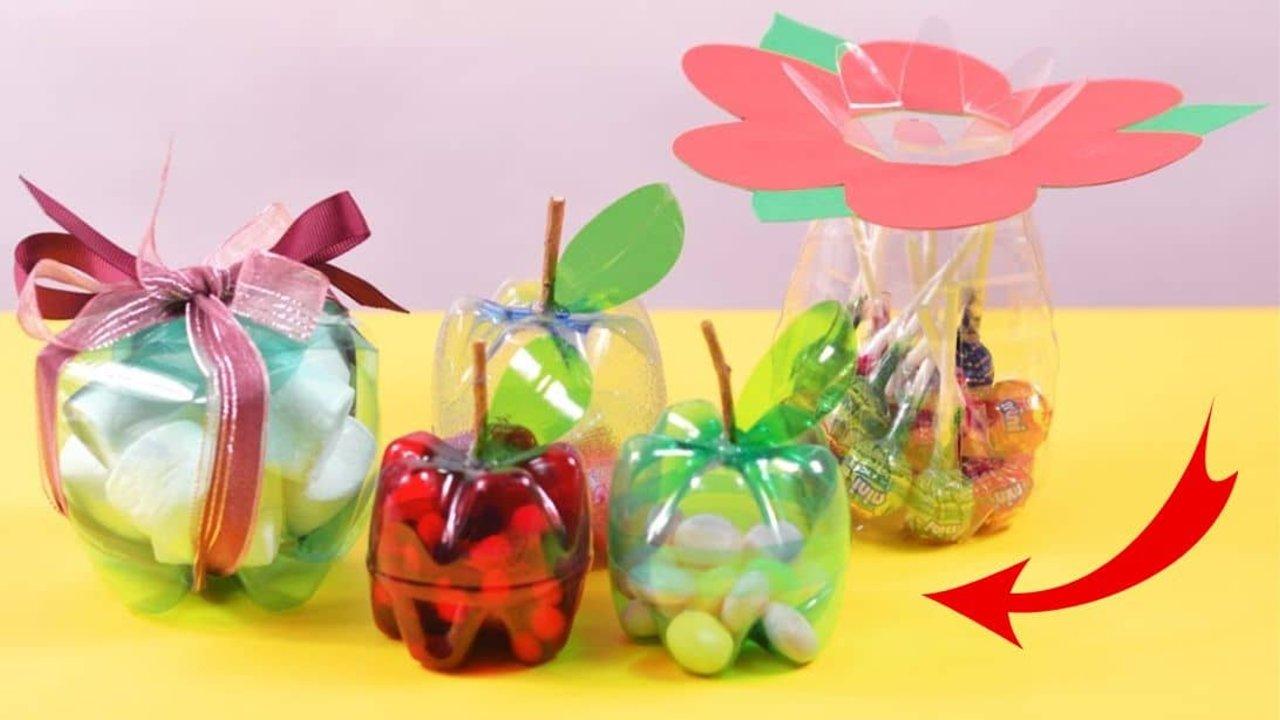 3 Cute DIY Gift Box Made Out Of Plastic Bottles