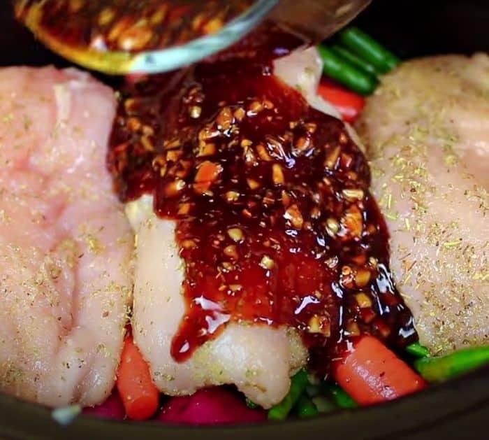 Honey Garlic Chicken And Veggies Crock Pot Recipe