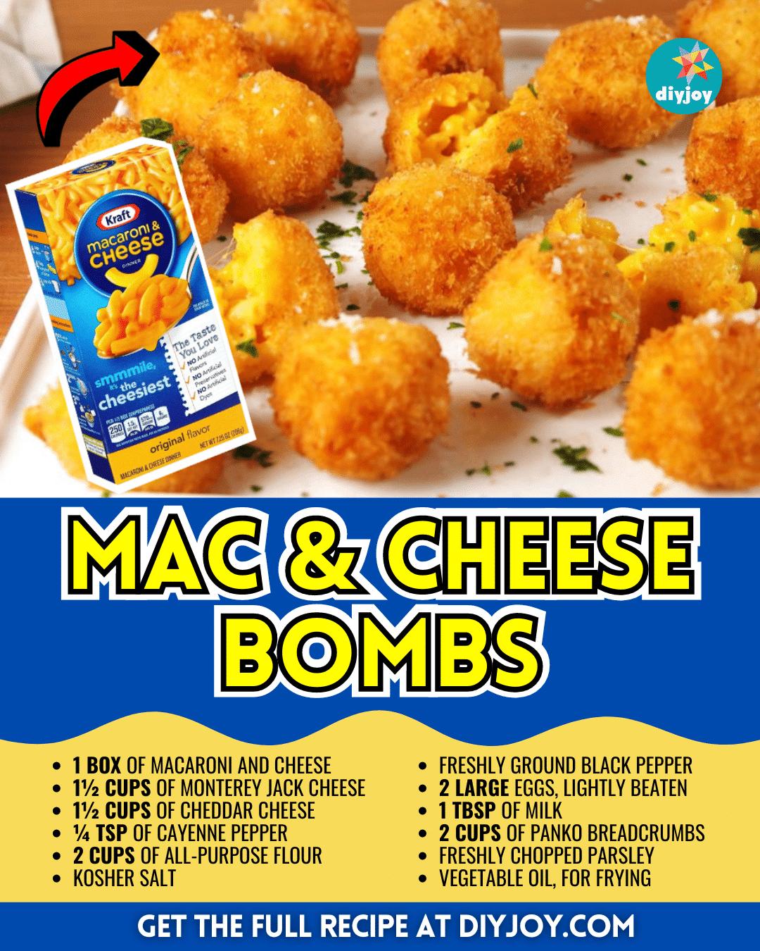 Super Easy Mac & Cheese Bombs Recipe