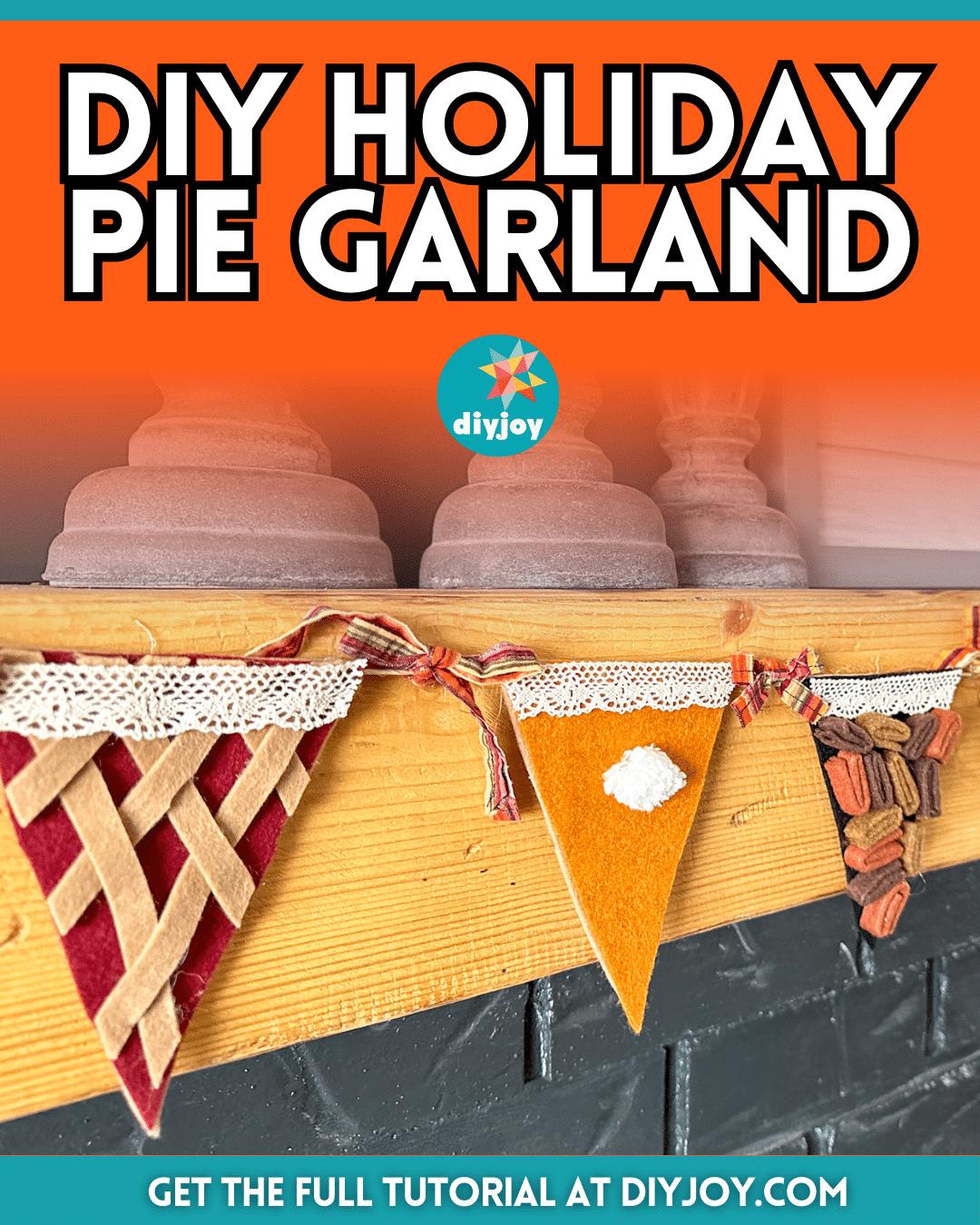 Easy DIY Holiday Pie Garland