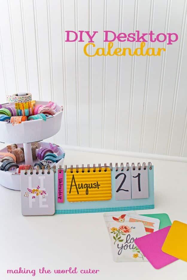 Colorful Desktop Calendar, a popular choice on this list and a creative desk or wall calendar for the new year