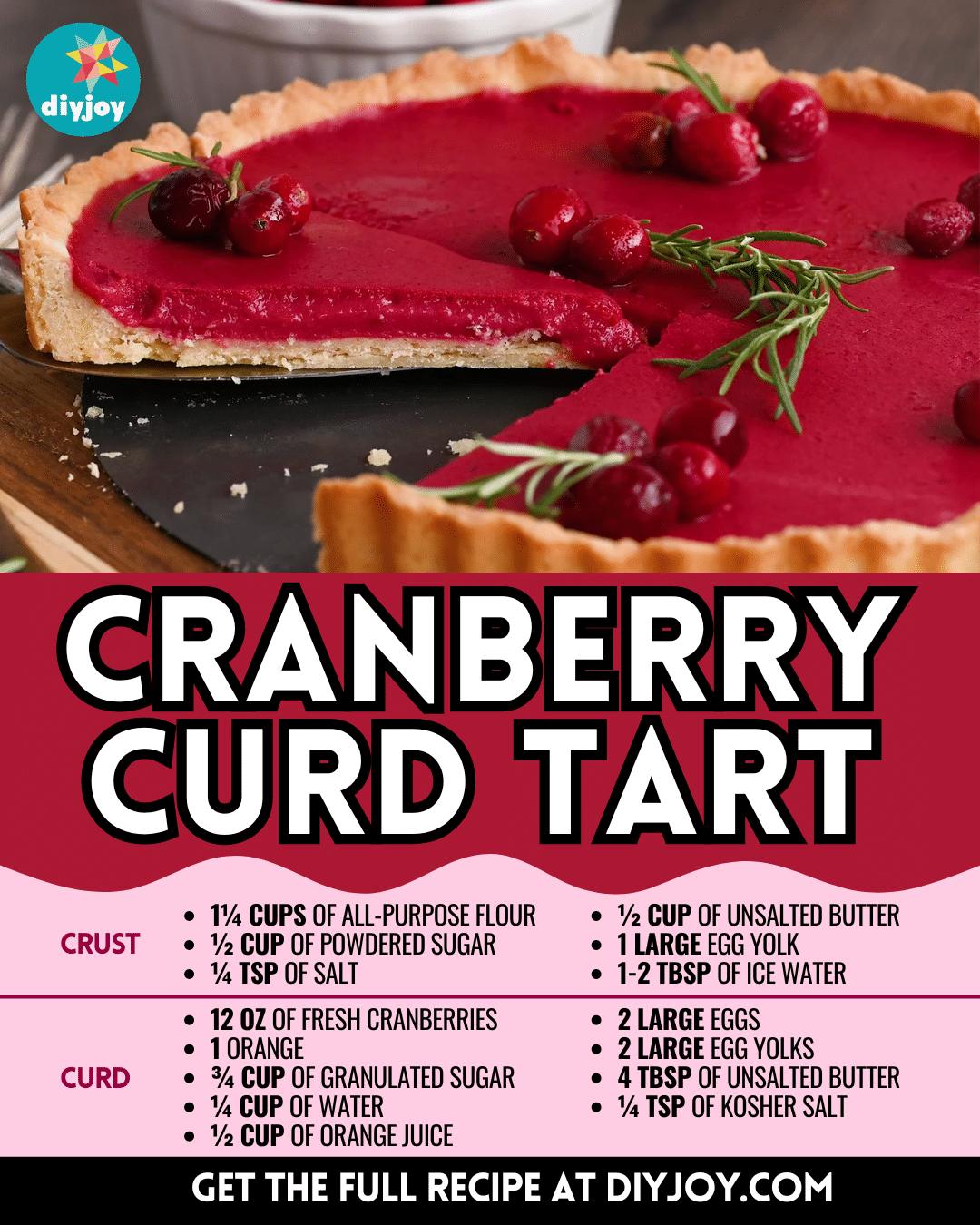 Easy Cranberry Curd Tart Recipe