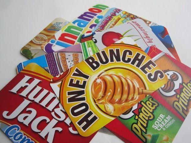 Cereal Box Postcards, a cereal box craft worth trying this season and an idea worth saving for later