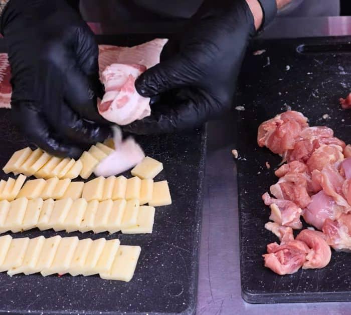 Easy Bacon Wrapped Chicken Cheese Bites Ingredients