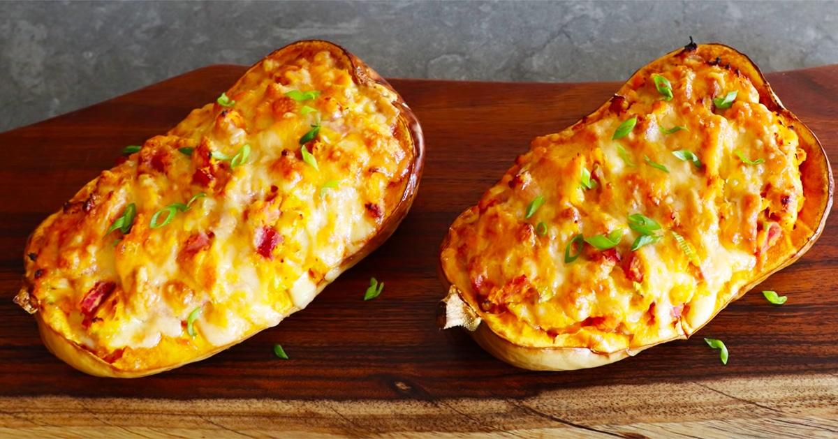 Loaded Butternut Squash Cordon Bleu Recipe