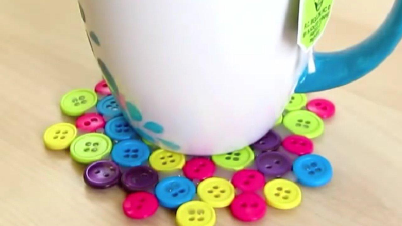 Easy DIY Button Coaster Tutorial
