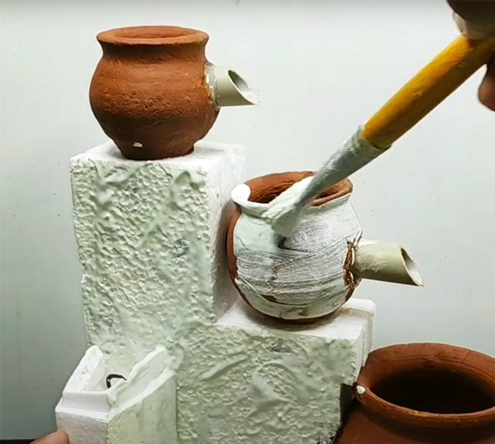 DIY Indoor Terracotta Water Fountain | Outdoor Crafts