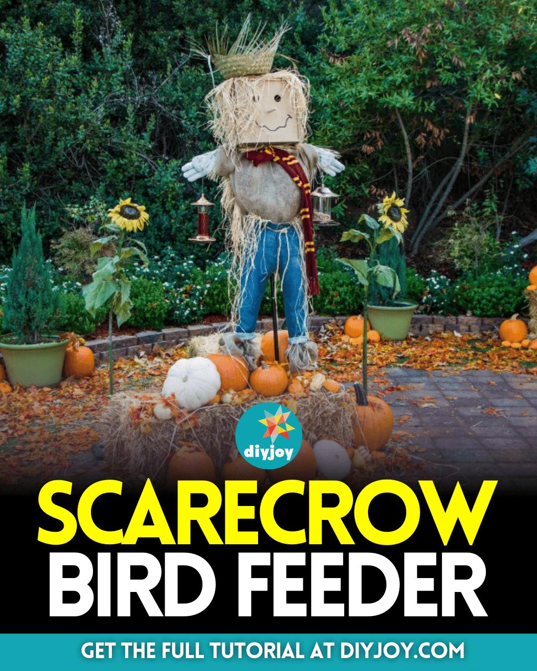 Easy DIY Scarecrow Bird Feeder