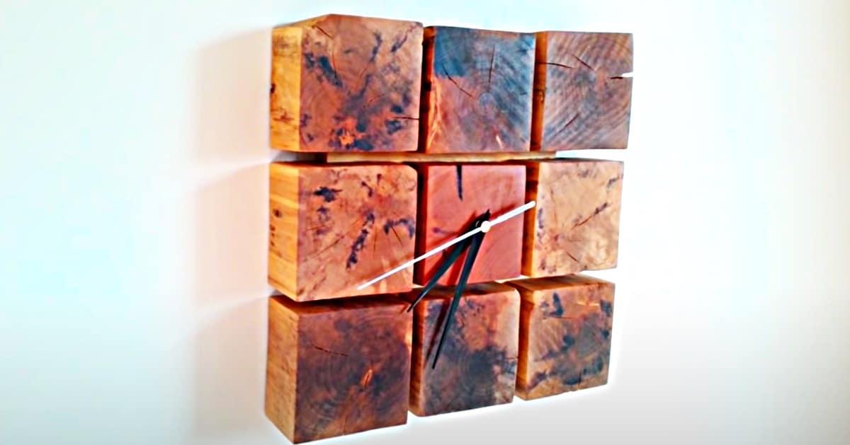 How To Make A Clock From Pallet Wood Blocks