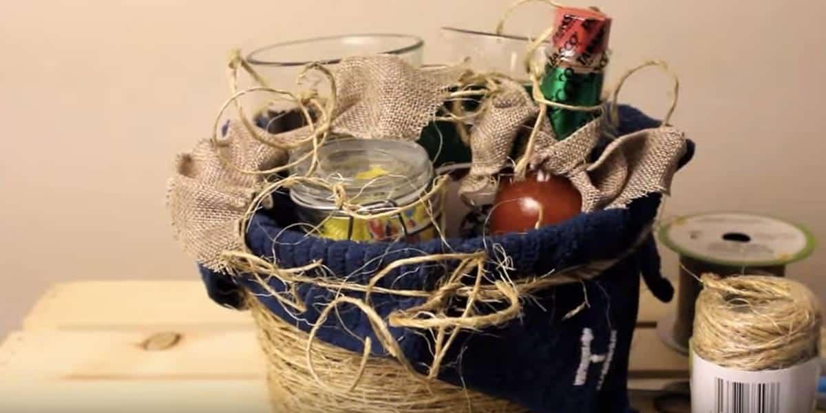 She Found The Best Pottery Barn Inspired Dollar Store Gift Basket Idea Ever!