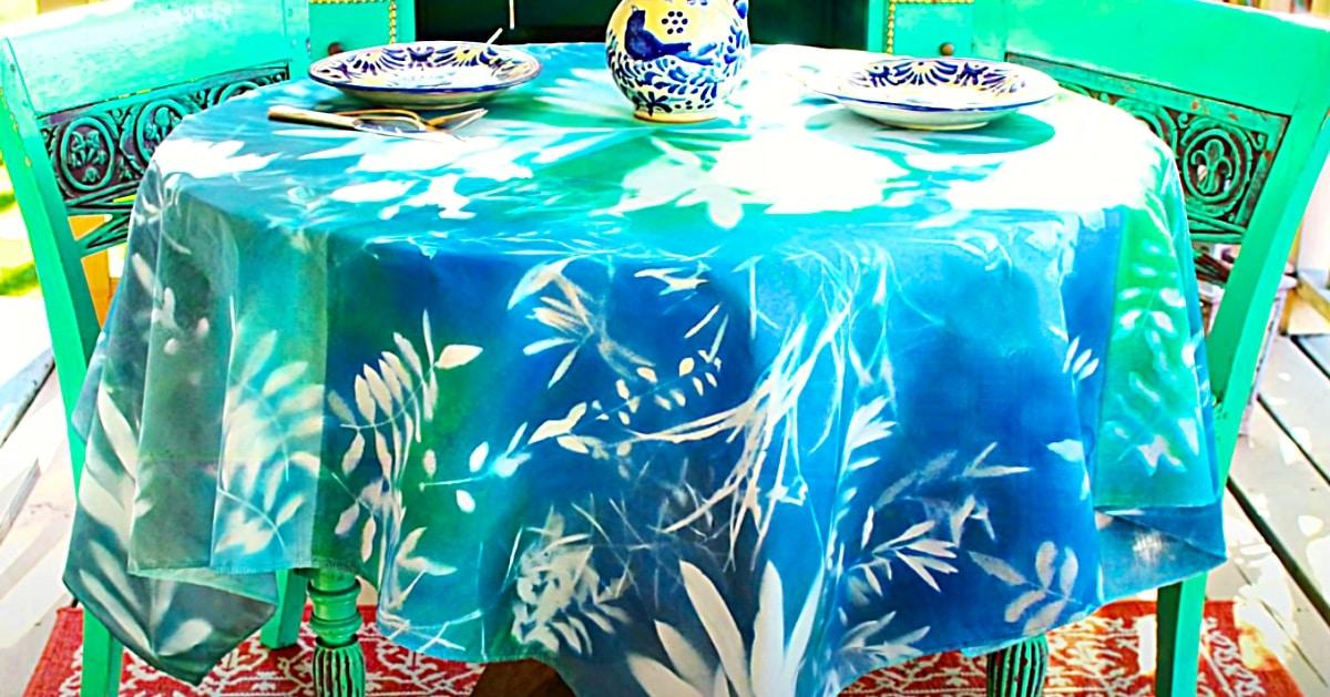 How To Make a Fall Foliage Table Cloth