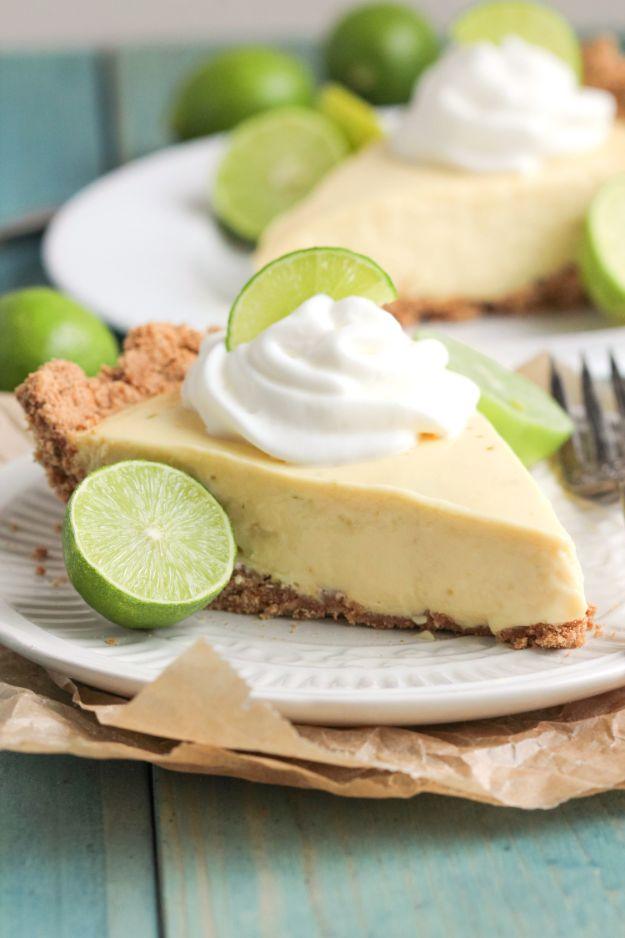 Low Sugar Dessert Recipes - Healthy Key Lime Pie - Healthy Desserts and Ideas for Healthy Sweets Without Much Sugar - Raw Foods and Easy Clean Eating Dessert Tips, Keto Diet Snacks