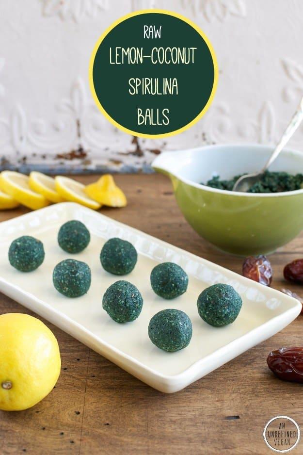 Raw Lemon Coconut Spirulina Balls, a gentle reset recipe, and something the whole table asks for by name