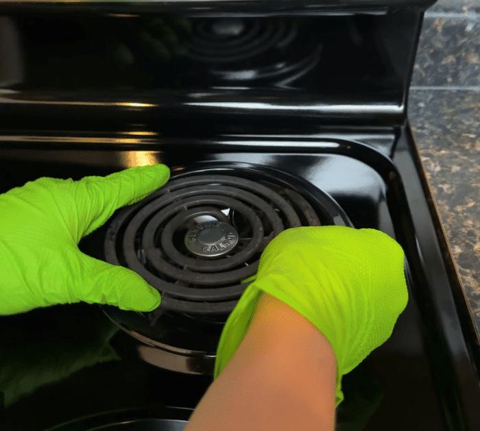 Easy Electric Coil Cooktops Cleaning Tutorial