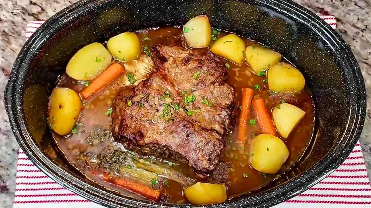 Slow-Cooked Pot Roast & Gravy Recipe
