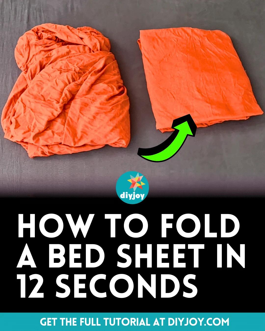 How To Fold A Bed Sheet In 12 Seconds