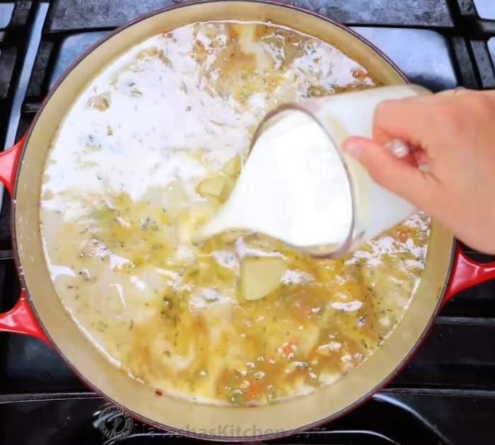 New England Creamy Clam Chowder Soup Ingredients
