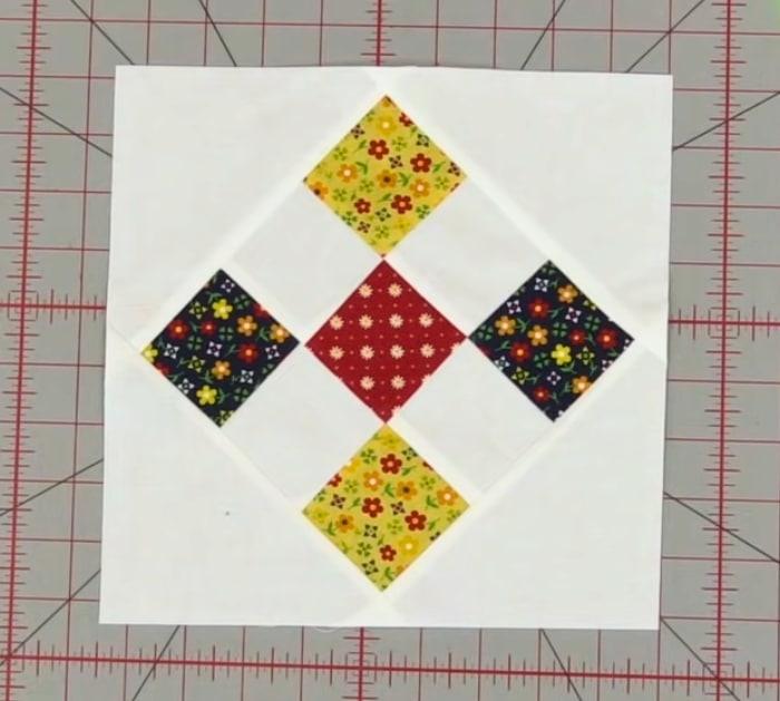 Nine Patch on Point Quilt Pattern