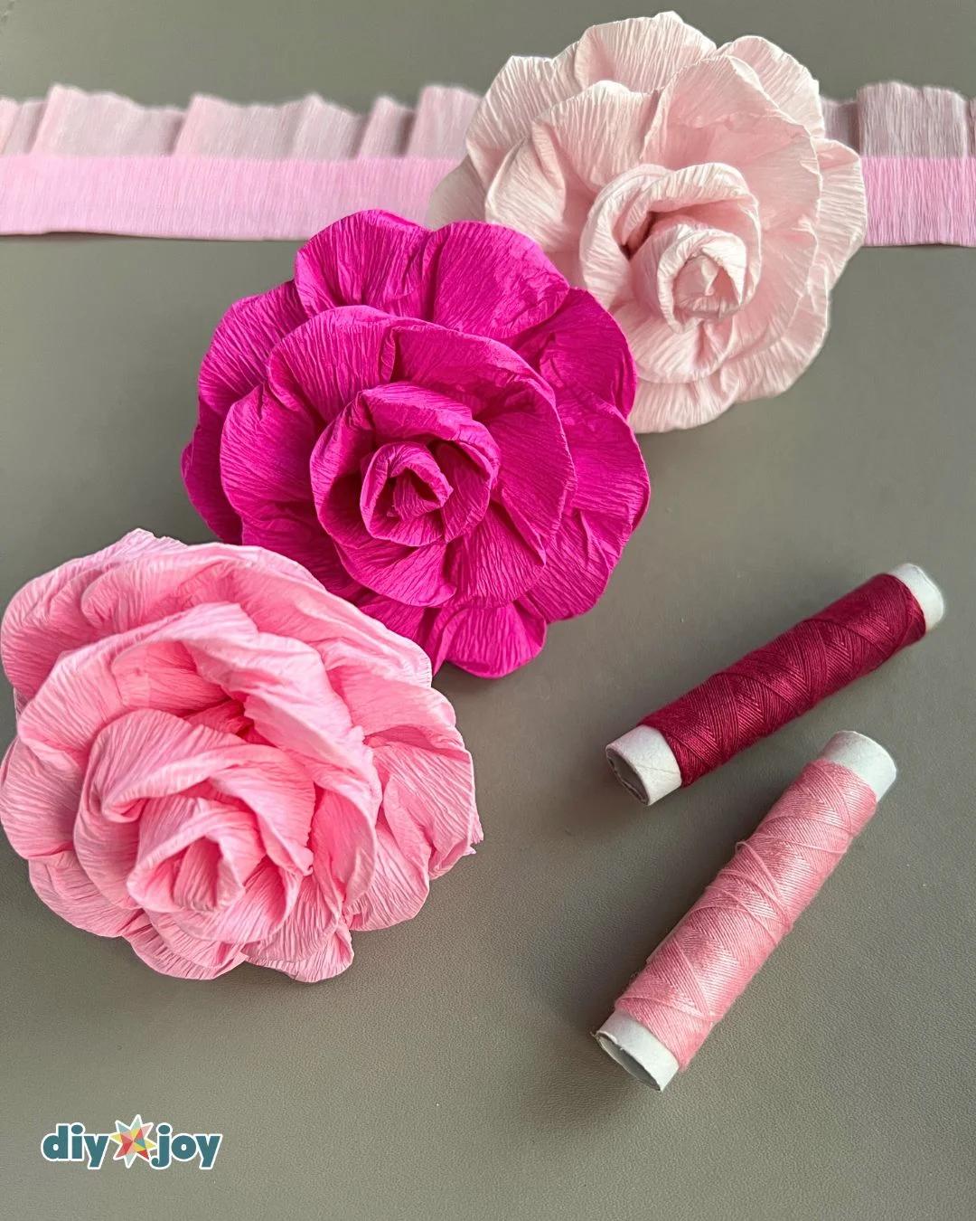 Crepe Paper Flowers — how to make crepe paper flowers
