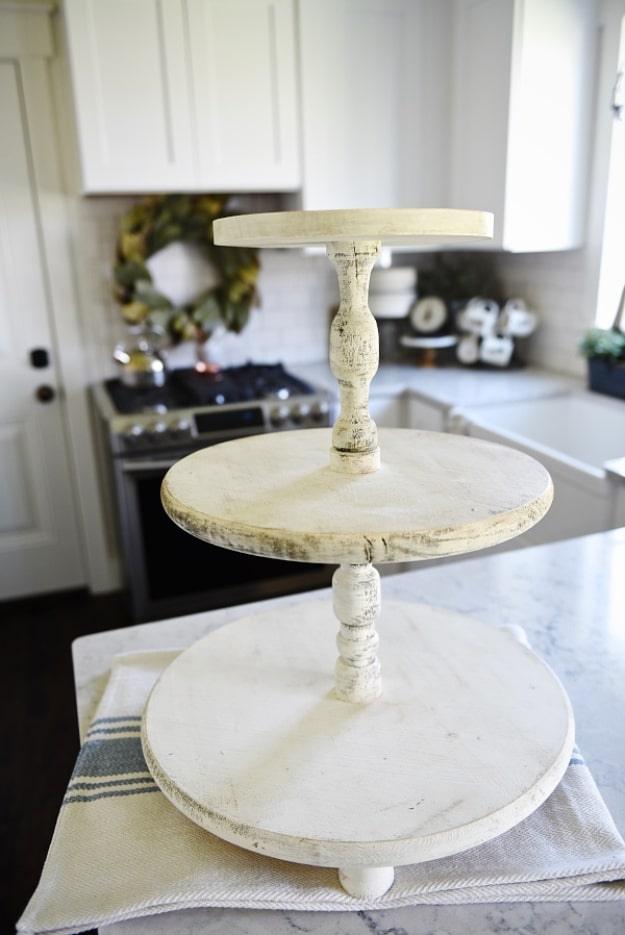 DIY Three Tiered Tray, small scale enough to test on scrap first and an upgrade pricier looking than it really was