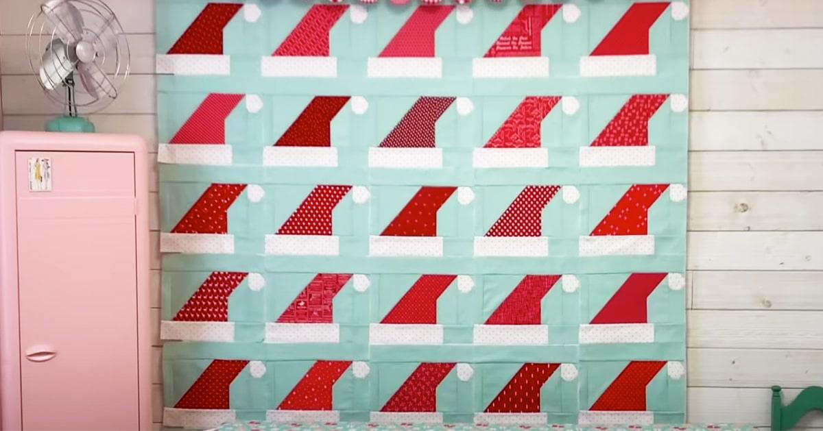 DIY Santa Hat Quilt