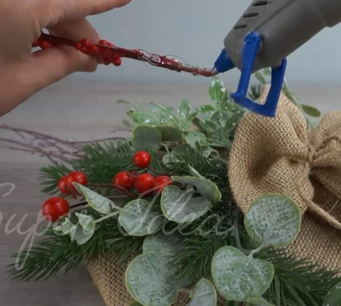 How to Make a Christmas Burlap Bag