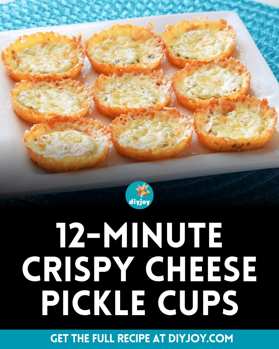Easy 12-Minute Crispy Cheese Pickle Cups Recipe